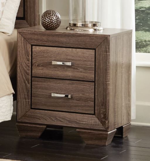 Coaster® Kauffman Washed Taupe Nightstand-1