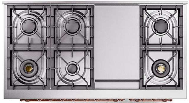 Ilve® Nostalgie II Series 48" Graphite Matte Pro Style Dual Fuel Range-2
