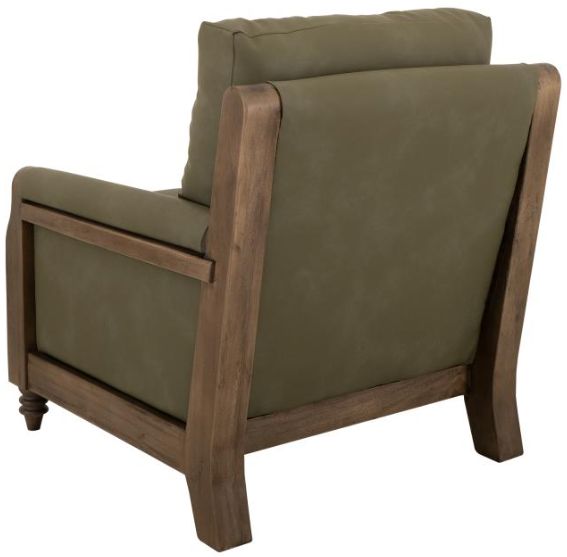 International Furniture Direct Xel-Ha II Dark Hay Brown/Green Accent Chair-3