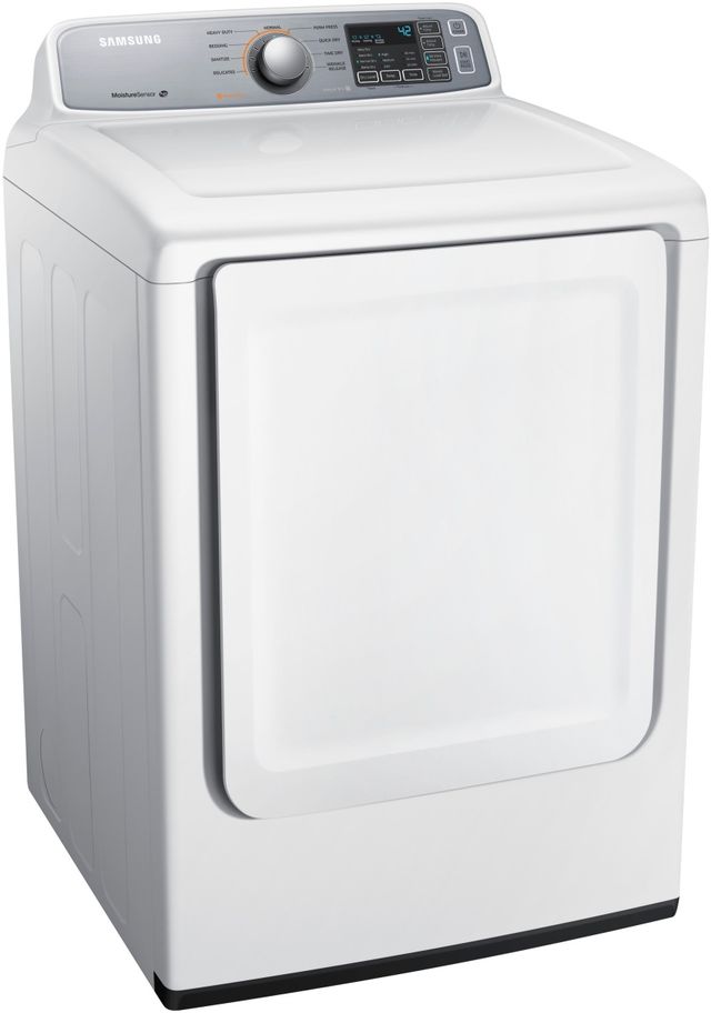 Samsung 7.4 Cu. Ft. White Front Load Gas Dryer-1