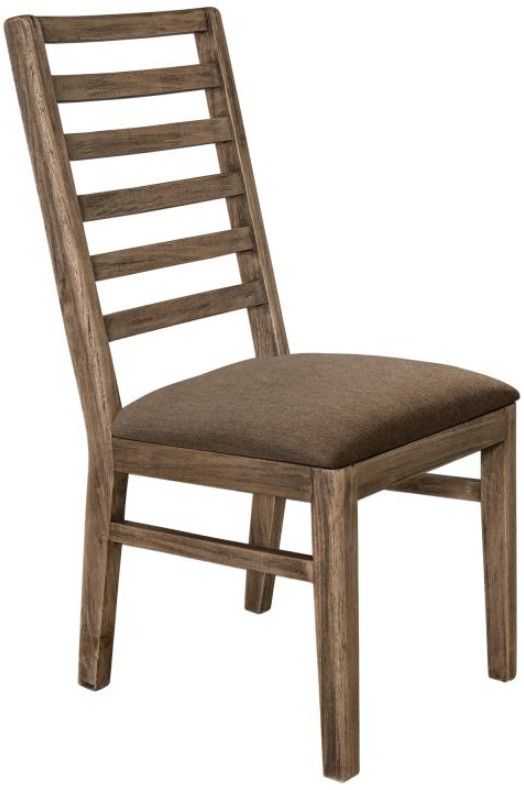 International Furniture Direct Balam Stained Brown Side Chair-0