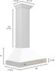 ZLINE 30" Autograph Edition White Matte Wall Mounted Range Hood-4