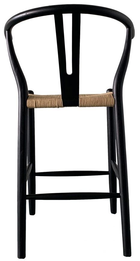 Moe's Home Collection Ventana Black/Natural Counter Stool-3