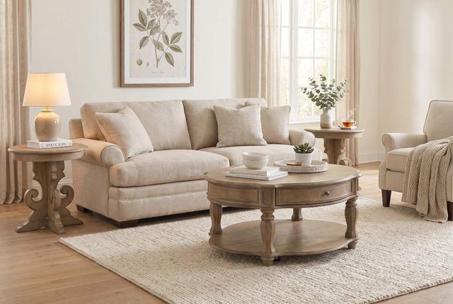 Liberty Furniture Magnolia Manor 3-Piece Weathered Bisque Optional Occasional Table Set-3