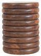 A & B Home Natural Warm Brown Side Table-1