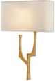Currey & Company Bodnant Antique Gold Leaf/Off-White Right Wall Sconce-0