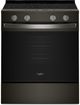 Whirlpool® 30" Black Stainless Steel Glass Top Slide-In Electric Range with Air Cooking Technology-0