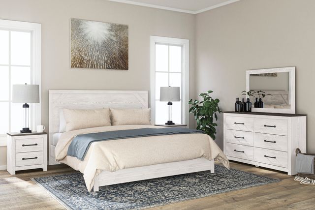 Signature Design by Ashley® Gerridan 4 Piece White/Gray King Bedroom Set-0