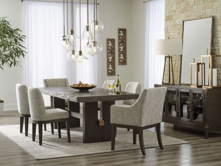 Signature Design by Ashley® Burkhaus Beige/Dark Brown Dining Chair