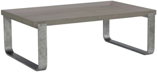 Legacy Classic Terra Luna Nightfall Cocktail Table with Silver Base-0