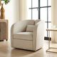 Uttermost® Vega Beige Swivel Chair-1