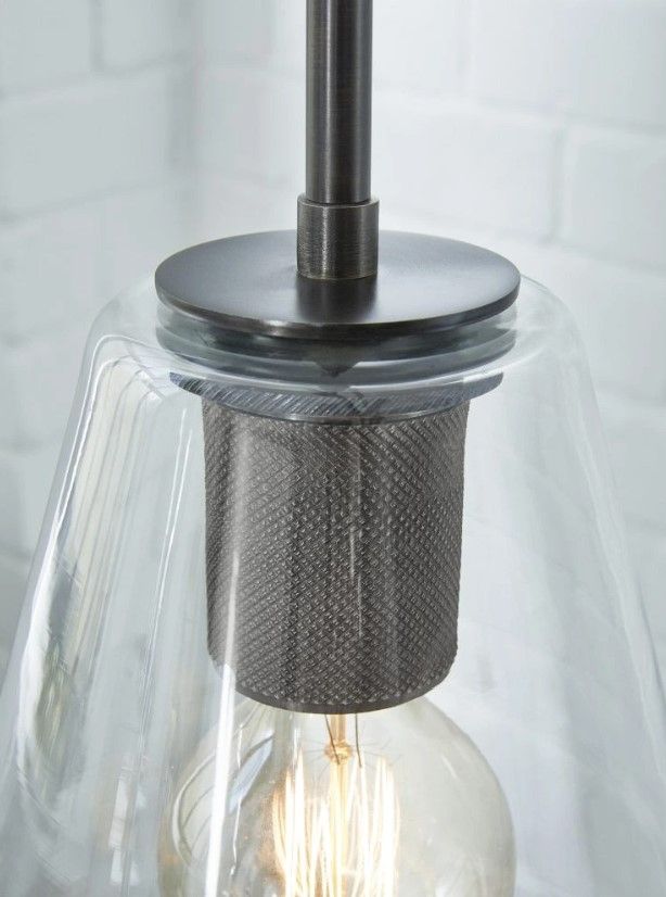 Signature Design by Ashley® Collbrook Black/Clear Pendant Light-1