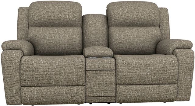 La-Z-Boy® Dorian Peppercorn Power Reclining Loveseat with Console and Headrest-1