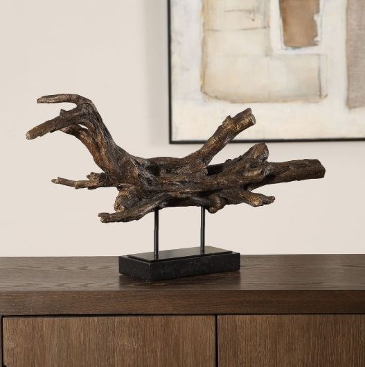 Uttermost® Gilded Branch Dark Brown/Matte Black Sculpture-2