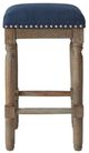 Olliix by Madison Park Navy Cirque Counter Stool Set of 2-2