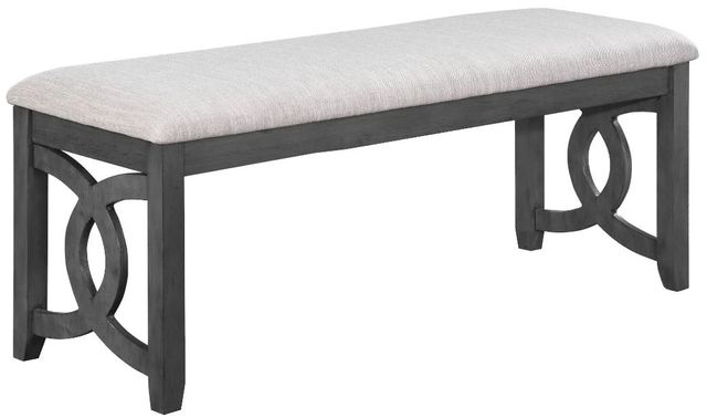 New Classic® Home Furnishings Gia Gray Dining Bench-0