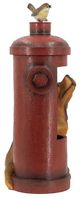 A & B Home Red Outdoor Decorative Fire Hydrant Water Fountain-2