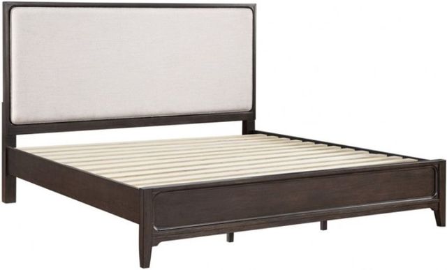 Winners Only® Westfield Expresso/White California King Upholstered Panel Bed-2