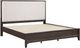 Winners Only® Westfield Expresso/White California King Upholstered Panel Bed-2