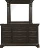 Pulaski™ Caldwell Brown Dresser and Mirror-1