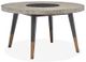 Magnussen Home® Ryker Coventry Grey Round Dining Table with Black Glass Insert Center -0