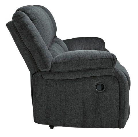 Signature Design by Ashley® Draycoll Slate Manual Reclining Sofa-3