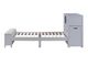 Samuel Twin Bookcase Platform Bed-4
