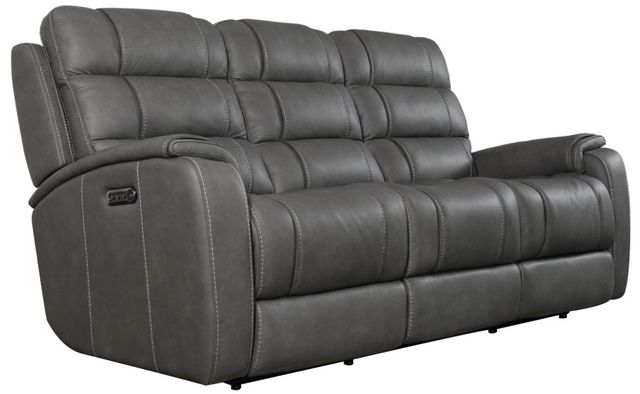 Bassett® Furniture Club Level Wendell Gunmetal Power Reclining Sofa-0