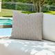 Uttermost® Involve Cream/Putty Boucle Polyester Indoor-Outdoor Pillow-1