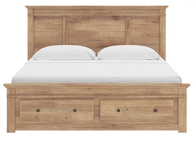 Signature Design by Ashley® Fenderport Tan King Storage Panel Bed-2