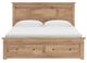 Signature Design by Ashley® Fenderport Tan King Storage Panel Bed-2