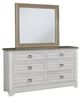 American Woodcrafters Meadowbrook Sand/Whitewash Dresser-2