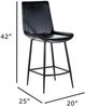 Nest Home Collections Gabriel Black/Gray Counter Stool-3