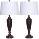 Nationwide Furniture Distributors Two 29" Black Metal Lamps-0