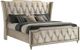 Coaster® Lorient Camel/Ivory Eastern King Upholstered Panel Bed -0