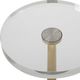 Uttermost® Groove Crystal Top Drink Table with Brushed Gold Base-4