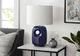 Monarch Specialties Inc. Blue Ceramic Table Lamp -2