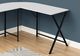Monarch Specialties Inc. 55" L White Top with Black Metal Corner Computer Desk-4