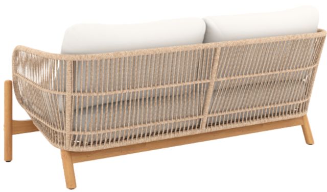New Classic® Home Furnishings Solstice Rope Beige/Brown Acacia/Linen Outdoor Loveseat-2