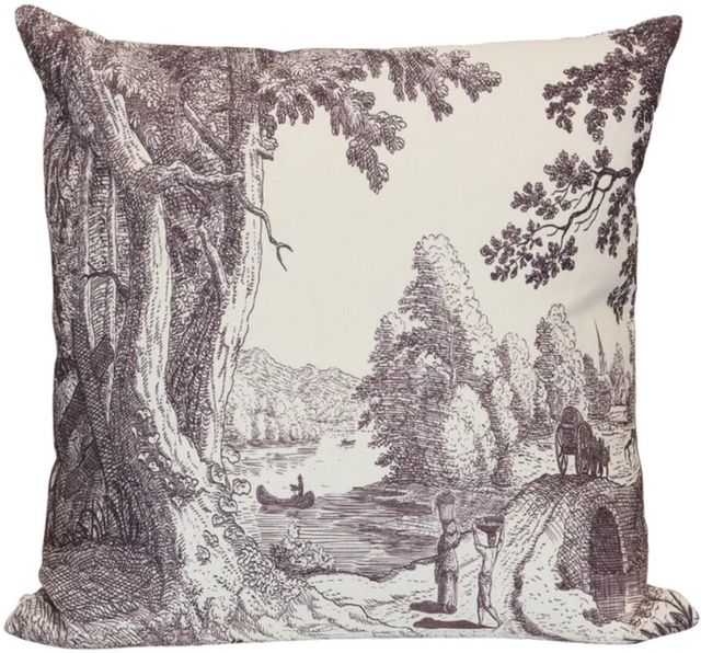Stylecraft Beige/Gray Designer Pillow-0