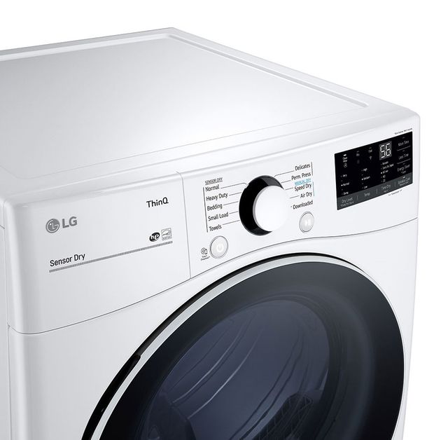 LG 7.4 Cu. Ft. White Front Load Electric Dryer-2