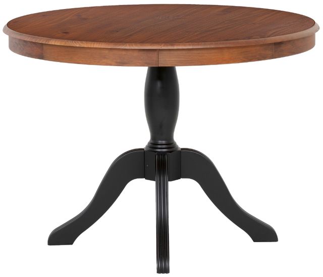 Linon Norah Black Walnut Pedestal Dining Table-4