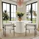 TOV Furniture Taylor Black/Off-White Dining Chair-1