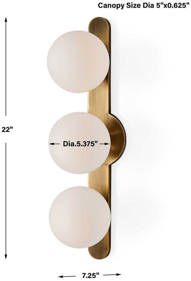 Uttermost® Droplet Antique Brass Sconce-2