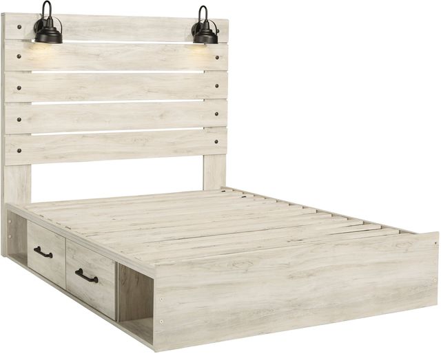 Signature Design by Ashley® Cambeck 2-Piece Whitewash King Panel Bed Set-1