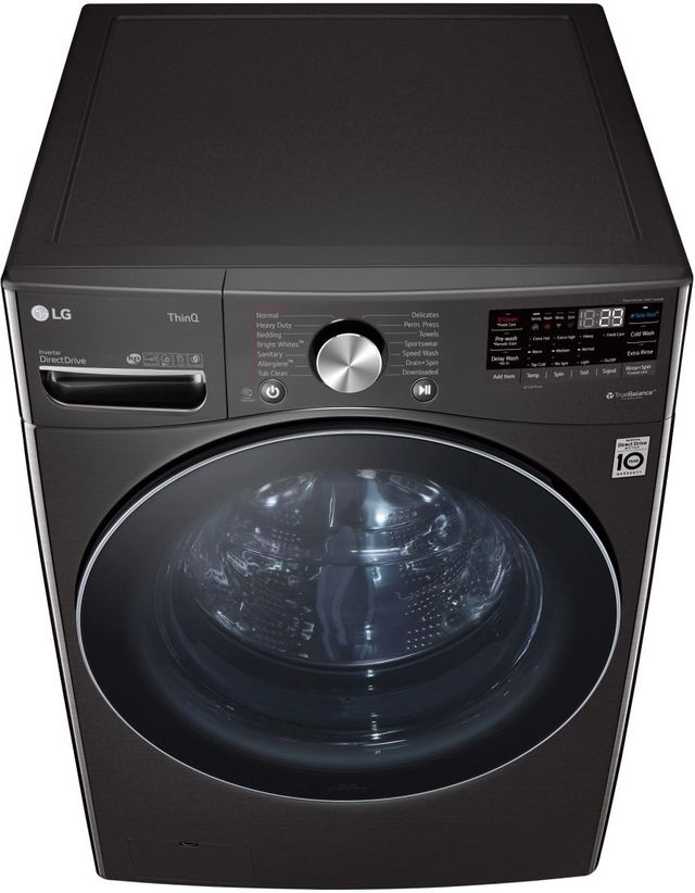LG 5.0 Cu. Ft. Black Steel Front Load Washer-9