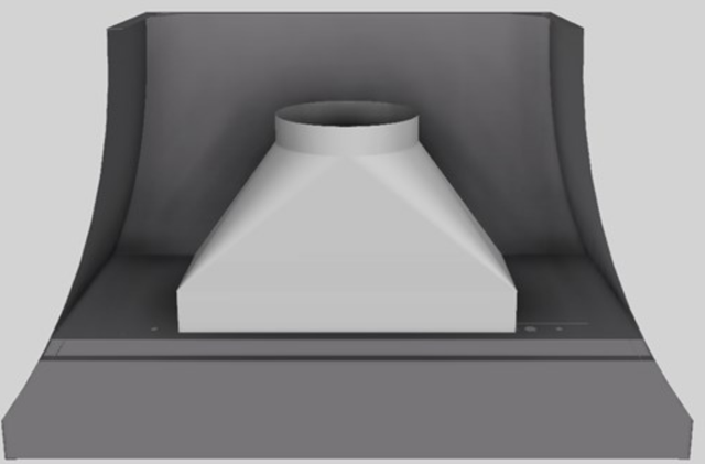 Vent-A-Hood® Designer Series 48" Gunsmoke Wall Mounted Range Hood-2