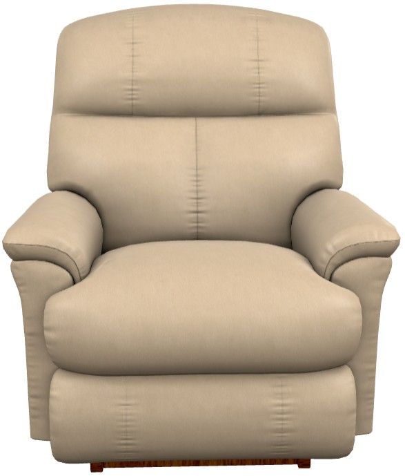 La-Z-Boy® Reed Marshmallow Leather Power Rocking Recliner with Headrest and Lumbar-1