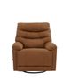 Man Wah Antelope Leather Swivel Glider Recliner-1