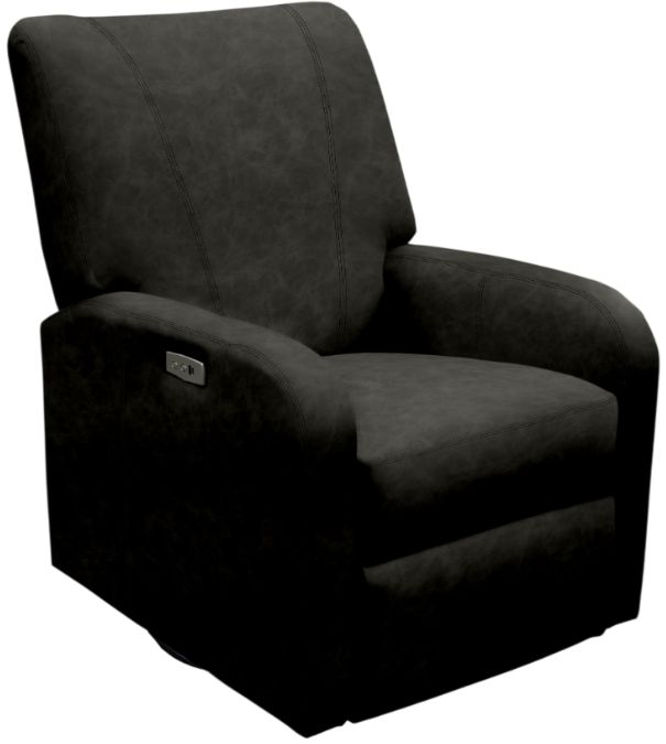 England Furniture Customizable Nell Leather Swivel Power Recliner-2